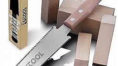 RUITOOL Japanese Hand Saw 6 Inch Double Edge Sided Pull Saw Ryoba SK5 Flexible Blade 14/17 TPI Flush Cut Beech Handle Wood Saw for Woodworking Tools