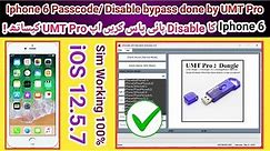 Iphone 6 Disable/Passcode bypass done by UMT Pro dongle with network | Iphone 6 icloud bypass | 2023