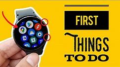 Got your Samsung Galaxy Watch 4: Change these settings first!!!
