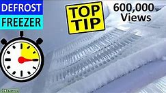 How to defrost a Freezer easily in under 15 minutes - Remove ice from Freezer to keep it efficient