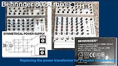 #Behringer #Eurorack 802A Power transformer replacement and cleaning