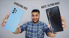 Best Option For You? - Samsung Galaxy A52 vs Redmi Note 10 Pro Max | TechBar