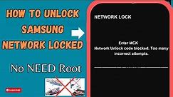 ALL SAMSUNG NETWORK UnLOCKED Tool 100%🔥🔥 || No Need Root #globalUnlocker #network