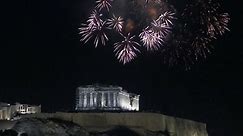 Athens, Greece celebrates the New Year