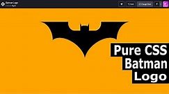 Batman Logo using CSS [easy]
