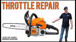 MS170 180 Chainsaw Throttle Trigger Replacement - Step By Step Repair Video