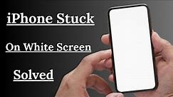How to Fix iPhone Stuck on White Screen! 2024