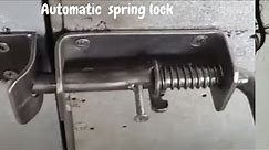 How do you make a automatic spring door lock latch
