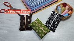 DIY Pocket Tissue Holder - Pretty Easy in a Few Minutes | Simple Sewing Projects