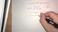 Laplace Transfer Function to Differential Equation