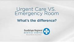 Urgent Care VS. Emergency Room: What's the difference?