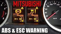 Diagnose & Fix ABS/ASC Warning on Mitsubishi Lancer, Outlander, ASX, Inspira.