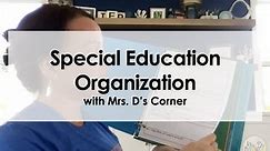 Special Education Organization | Data, Paperwork, Work Samples, Copies, OH MY!