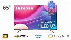 Hisense U7 65U7H 65 Inch QLED Quantum Dot Google Smart TV
