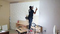 DIY 3D Wall Panel Installation