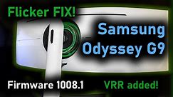 Samsung Odyssey G9 Firmware Update ver 1008.1 - HDR & 240Hz Flicker Fix and VRR!
