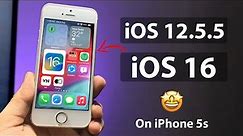 Using iOS 12.5.5 & iOS 16 on iPhone 5s - iOS 16 Features