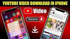 How to download youtube videos on iphone | Youtube own video downloader