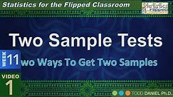 How to Compare Two Samples Using t Tests (11-1)