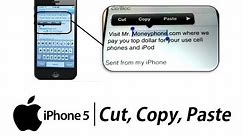 iPhone 5 - How to Cut Copy Paste Text - Apple iPhone 5 - Tutorial #04