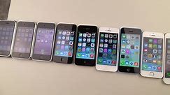 iPhone 6 Plus vs 6 vs 5S vs 5C vs 5 vs 4S vs 4 vs 3GS vs 3G vs 2G Drop Test! - video Dailymotion