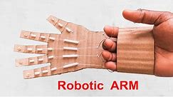 How To Make Robotic Arm With Cardboard, Science Projects Robot Hand