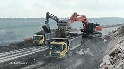 Tata Hitachi 490 vs Volvo 480 Excavator Production Study Full Video