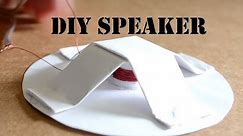 How to make a Homemade Speaker