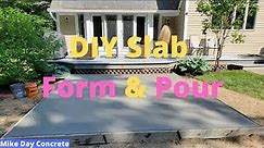 How To Pour A Concrete Slab for Beginners | DIY Concrete Slab