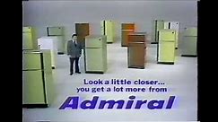 Admiral Refrigerators Look a little closer ... you get a lot more TV Commercial 1973