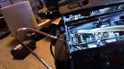 Sony DCR-HC28 tape drawer stuck repair