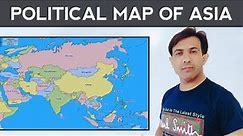 Political Map of Asia | Map of Asia | Countries of Asia | By Muhammad Akram