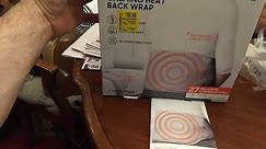 Let's read the manual Sharper Image Calming Heat Back Wrap stay inflated deflate CWT41003