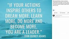 Leadership quote credited to former US president John Quincy Adams is false