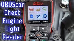How to Use OBDScar Code Reader OS601 For Check Engine Light - Review