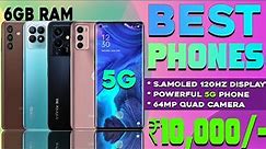 Top 5 Best Smartphone Under 10000 in India 2023 | 5G Phone|6GB RAM & 128GB ROM |Best phone under 10k