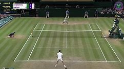 Crazy rally: Rafael Nadal vs Novak Djokovic - Wimbledon 2018