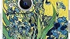 MURLEBAY iPhone 13 Case Flower, Irises by Van Gogh Aesthetic Retro Phone Case, Waterproof Colorful Slim Phone Cover for iPhone 13(6.1inch)