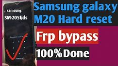 Samsung galaxy m20 hard reset