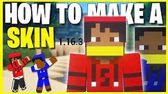 How to make a Minecraft skin 1.16.3 (Create Your Own Skin in Minecraft!)