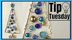 Wire Christmas Tree Ornament DIY Tutorial Tip Tuesday