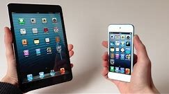 Comparatif iPad mini vs iPod touch 5G