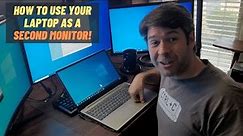 How To Use a Laptop as a Second Monitor (Easy Windows 10 Guide)