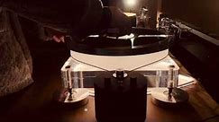 DIY vinyl turntable magnetic levitation
