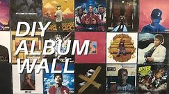 How to make a DIY Album Wall for CHEAP!