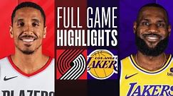 LAKERS VS TRAIL BLAZERS FULL GAME HIGHLIGHTS | NBA TODAY LIVE