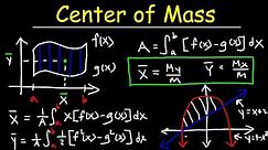 Center of Mass & Centroid Problems - Calculus