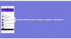 Android Model View View-Model (MVVM) Kotlin Tutorial | LiveData & ViewModel Example on RecyclerView