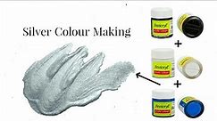 How to make Silver Colour | Acrylic Colour Mixing | Almin Creatives