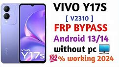 VIVO Y17s FRP Unlock 2024 | Google Account Bypass Easy Tutorial